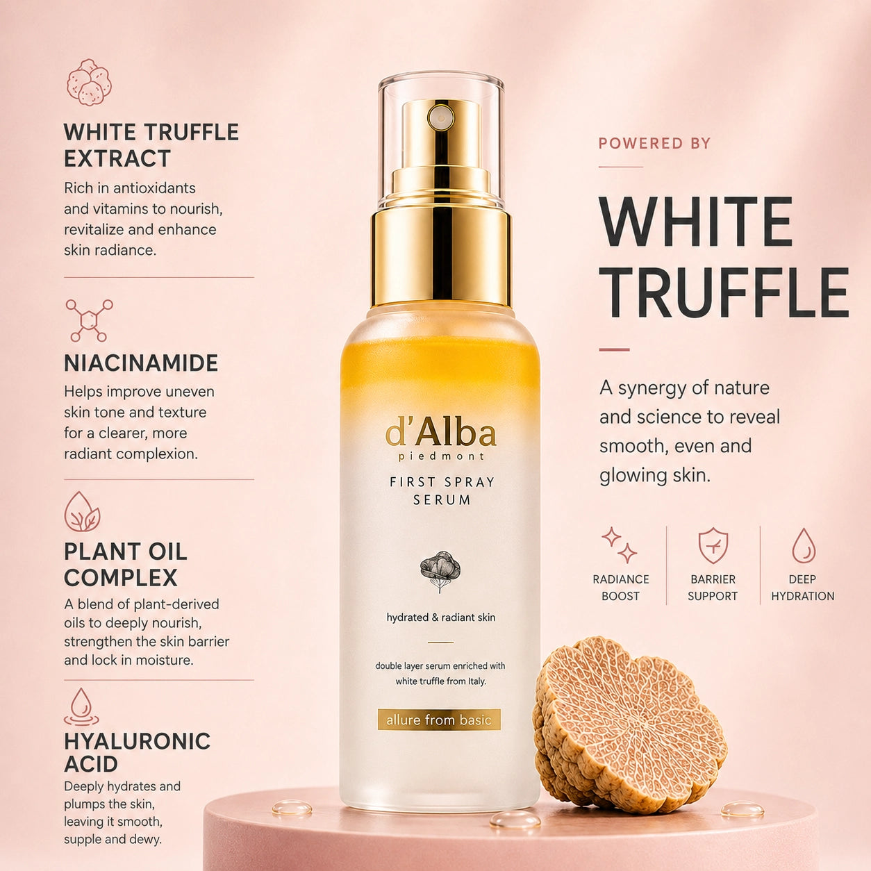 d'Alba White Truffle First Spray Serum