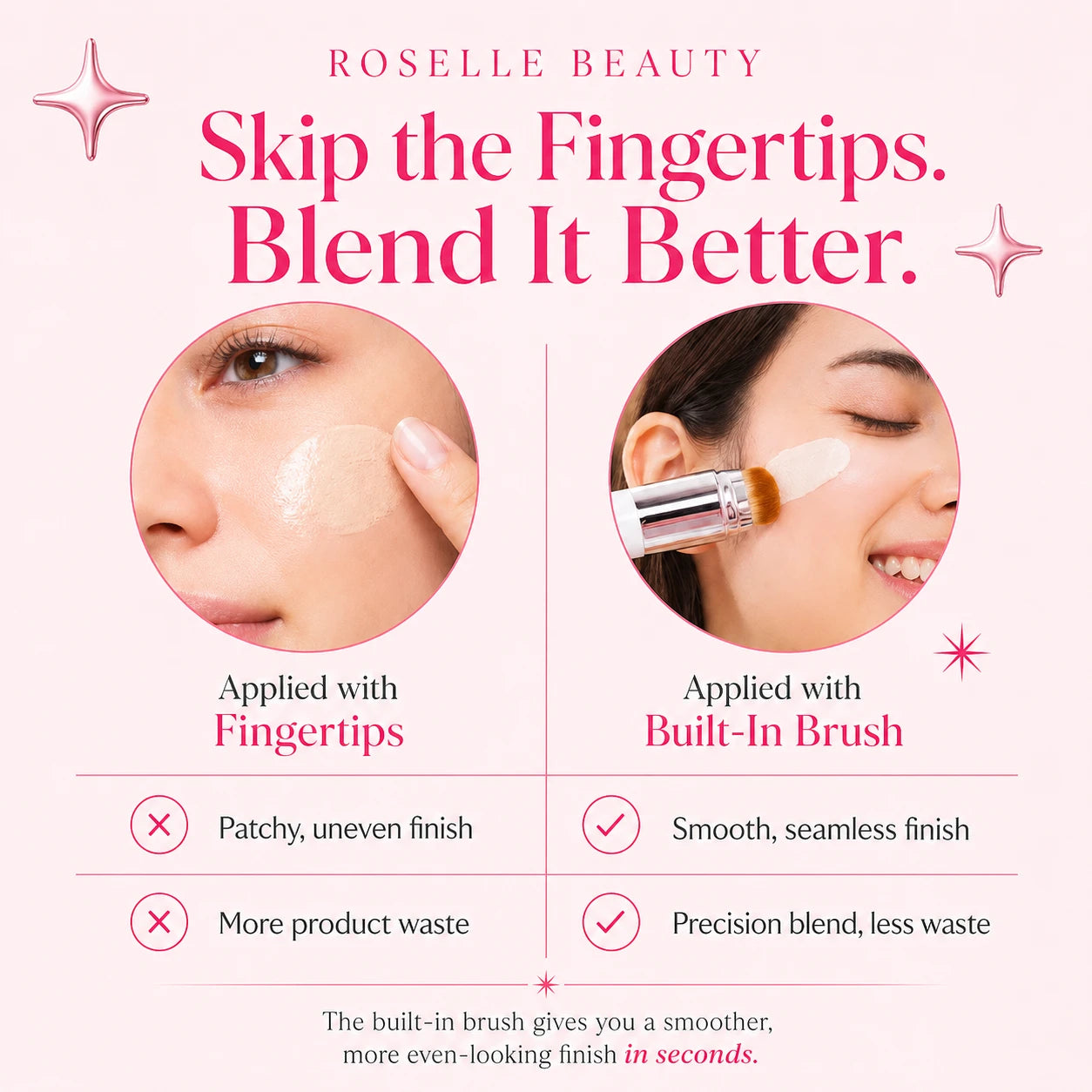 Korean 2-in-1 Color-Changing Foundation Stick