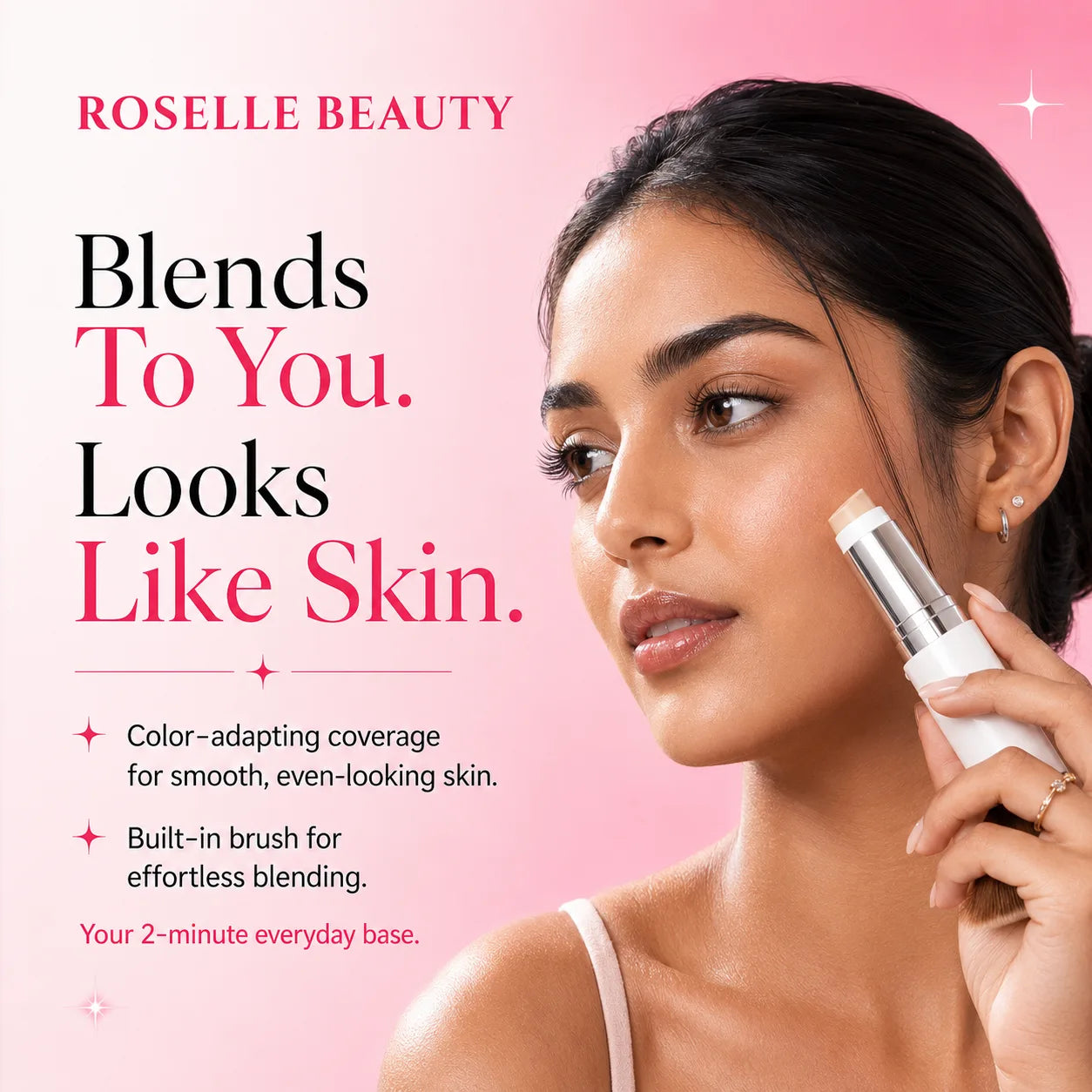 Korean 2-in-1 Color-Changing Foundation Stick