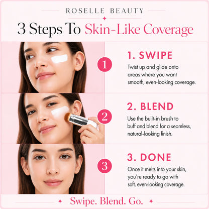 Korean 2-in-1 Color-Changing Foundation Stick